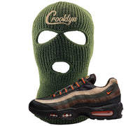 Dark Army Orange Blaze 95s Ski Mask | Crooklyn, Olive