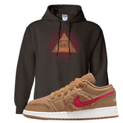 Teddy Bear Low 1s Hoodie | All Seeing Eye, Chocolate