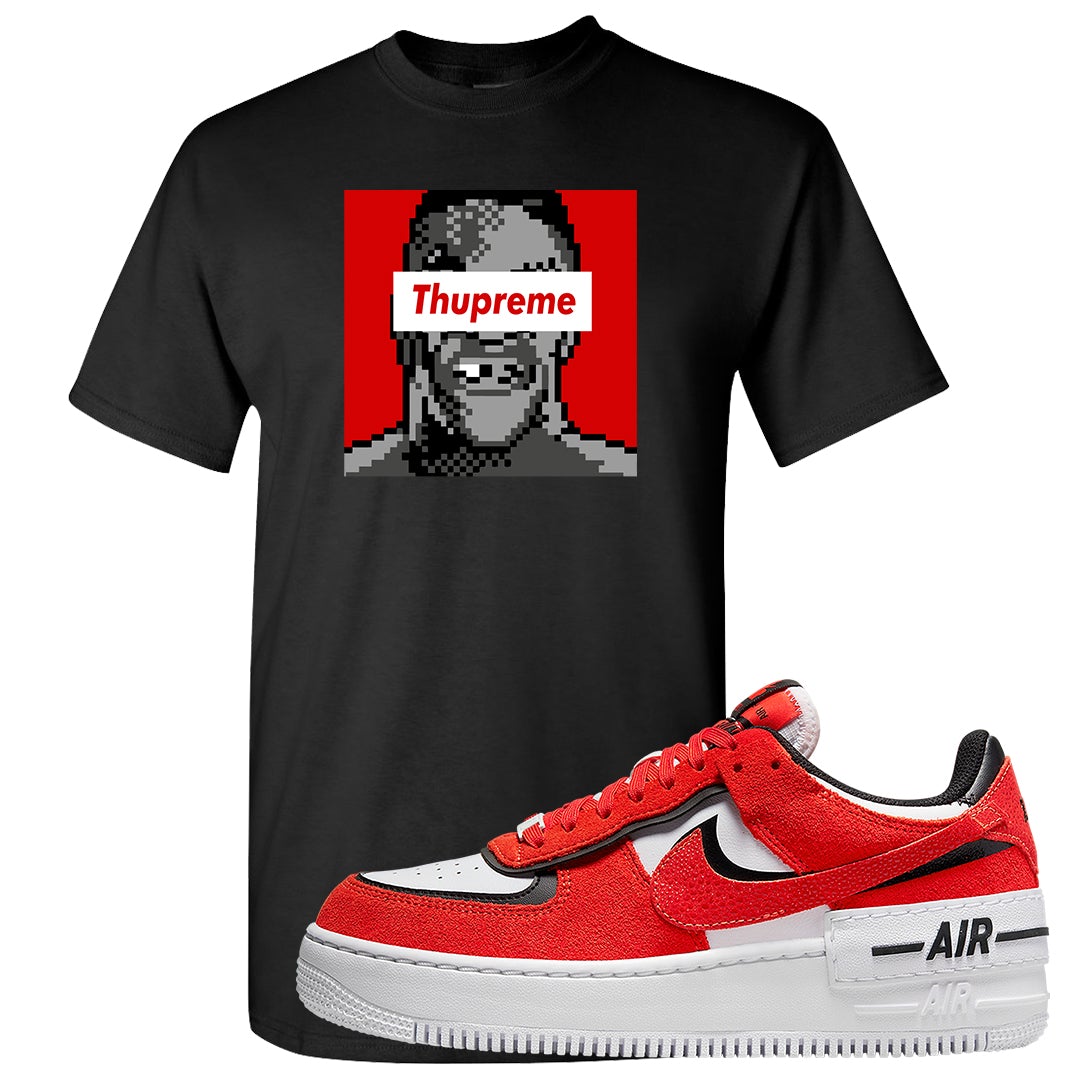 Shadow Chicago AF 1s T Shirt | Thupreme, Black