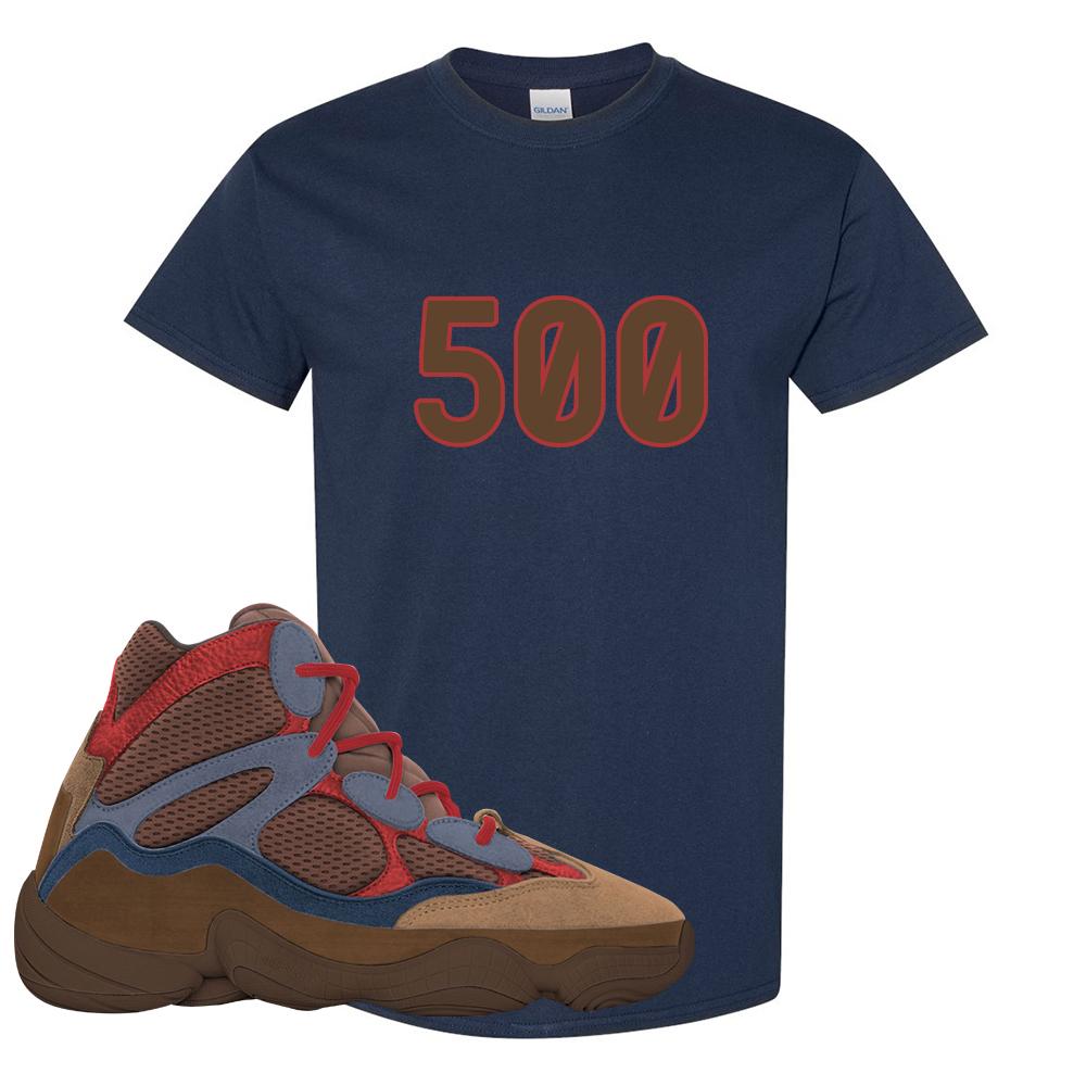 Yeezy 500 High Sumac T Shirt | 500, Navy Blue