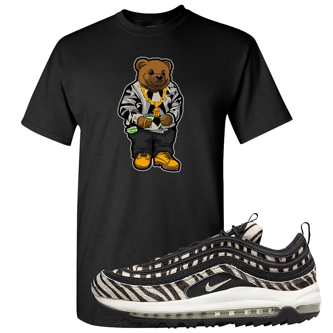 Zebra Golf 97s T Shirt | Sweater Bear, Black