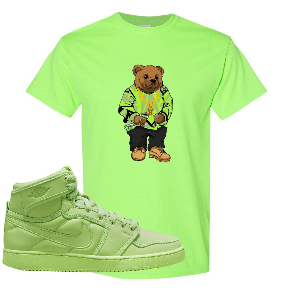 Neon Green KO 1s T Shirt | Sweater Bear, Neon Green