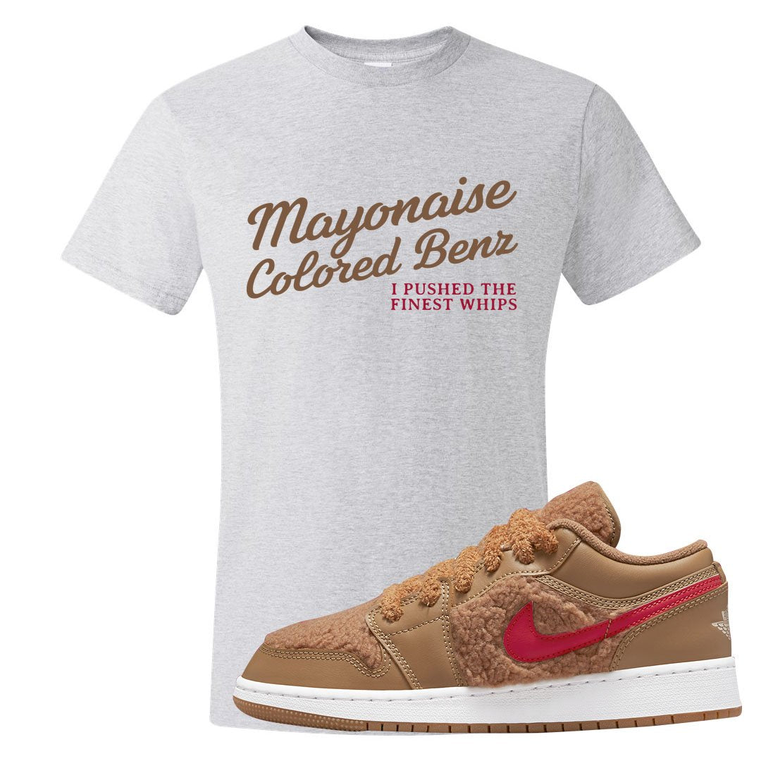 Teddy Bear Low 1s T Shirt | Mayonaise Colored Benz, Ash