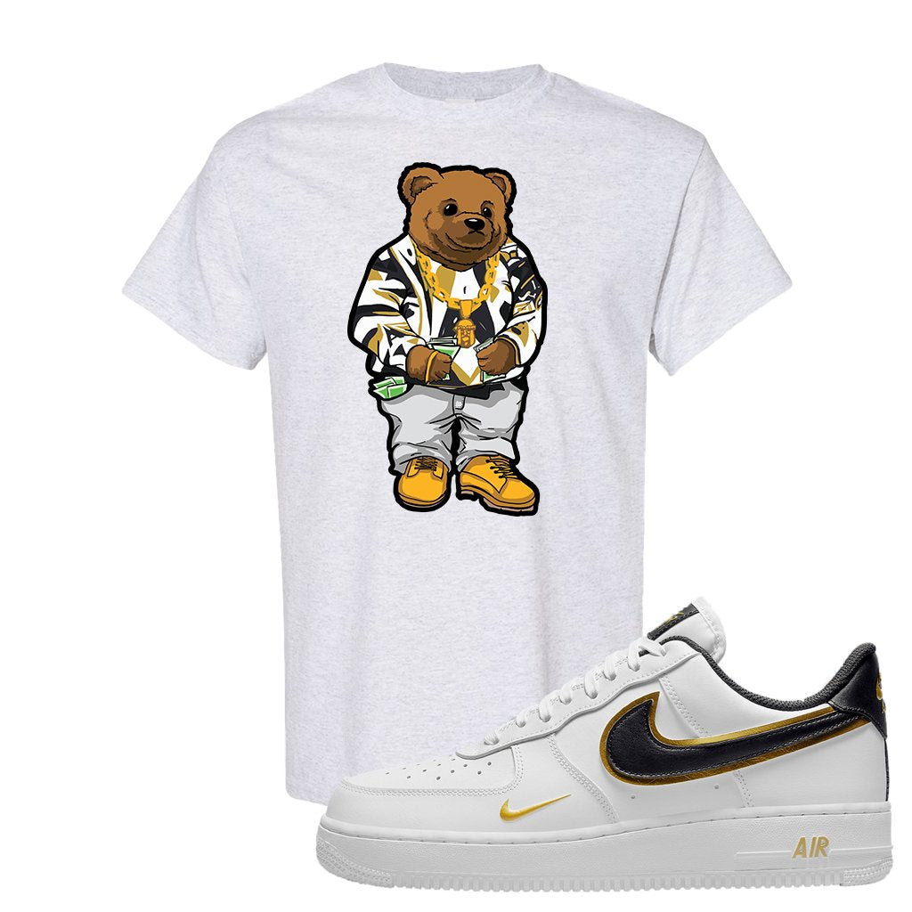 Air Force 1 Low White Gold T Shirt | Sweater Bear, Ash