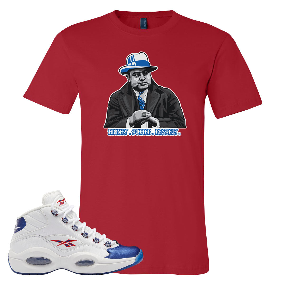 Blue Toe Question Mids T Shirt | Capone Illustration, Red