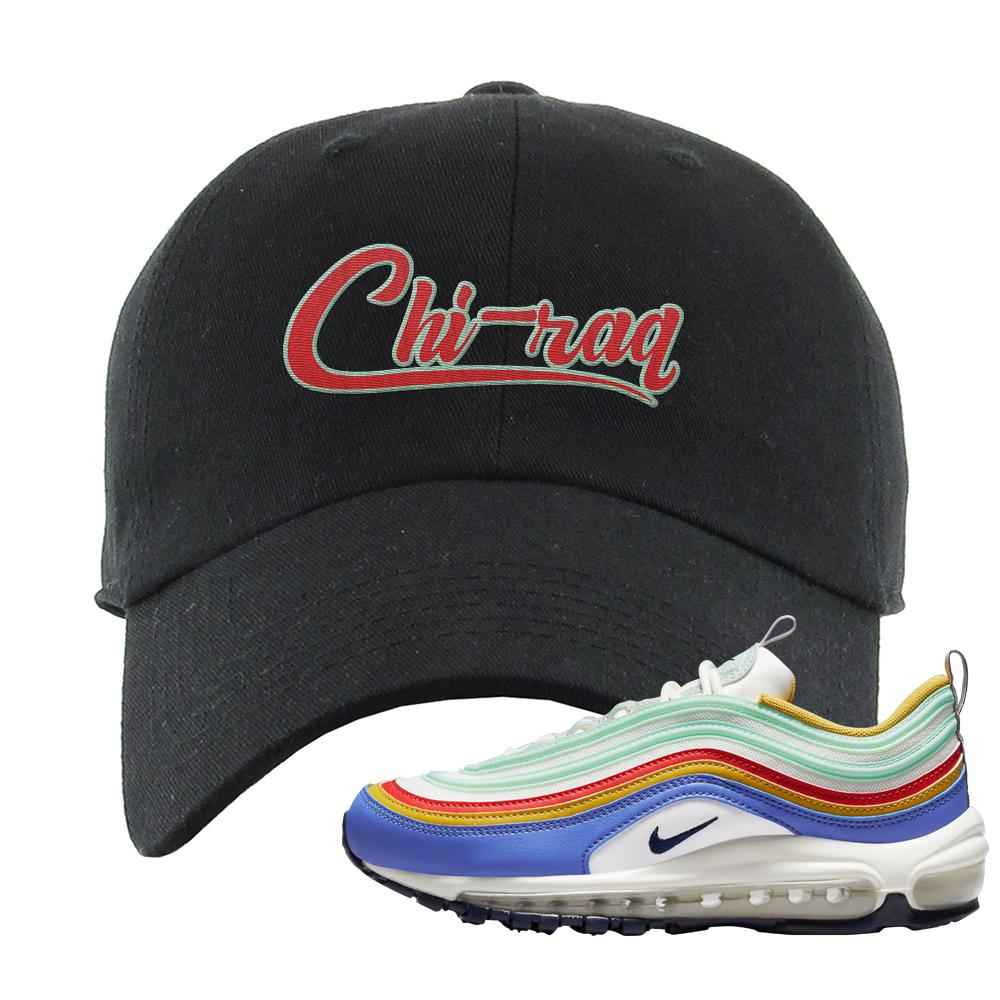 Multicolor 97s Dad Hat | Chiraq, Black