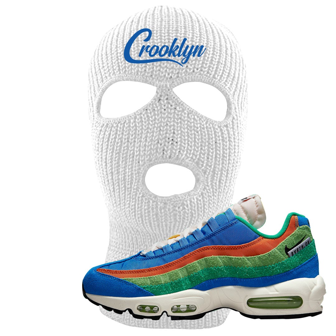 Light Blue Green AMRC 95s Ski Mask | Crooklyn, White