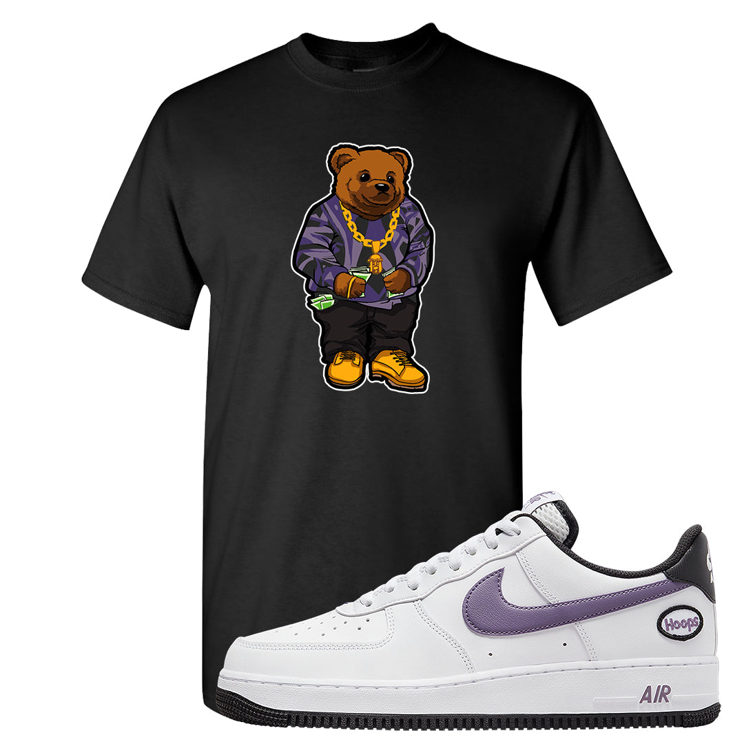 Canyon Purple Hoop AF1s T Shirt | Sweater Bear, Black