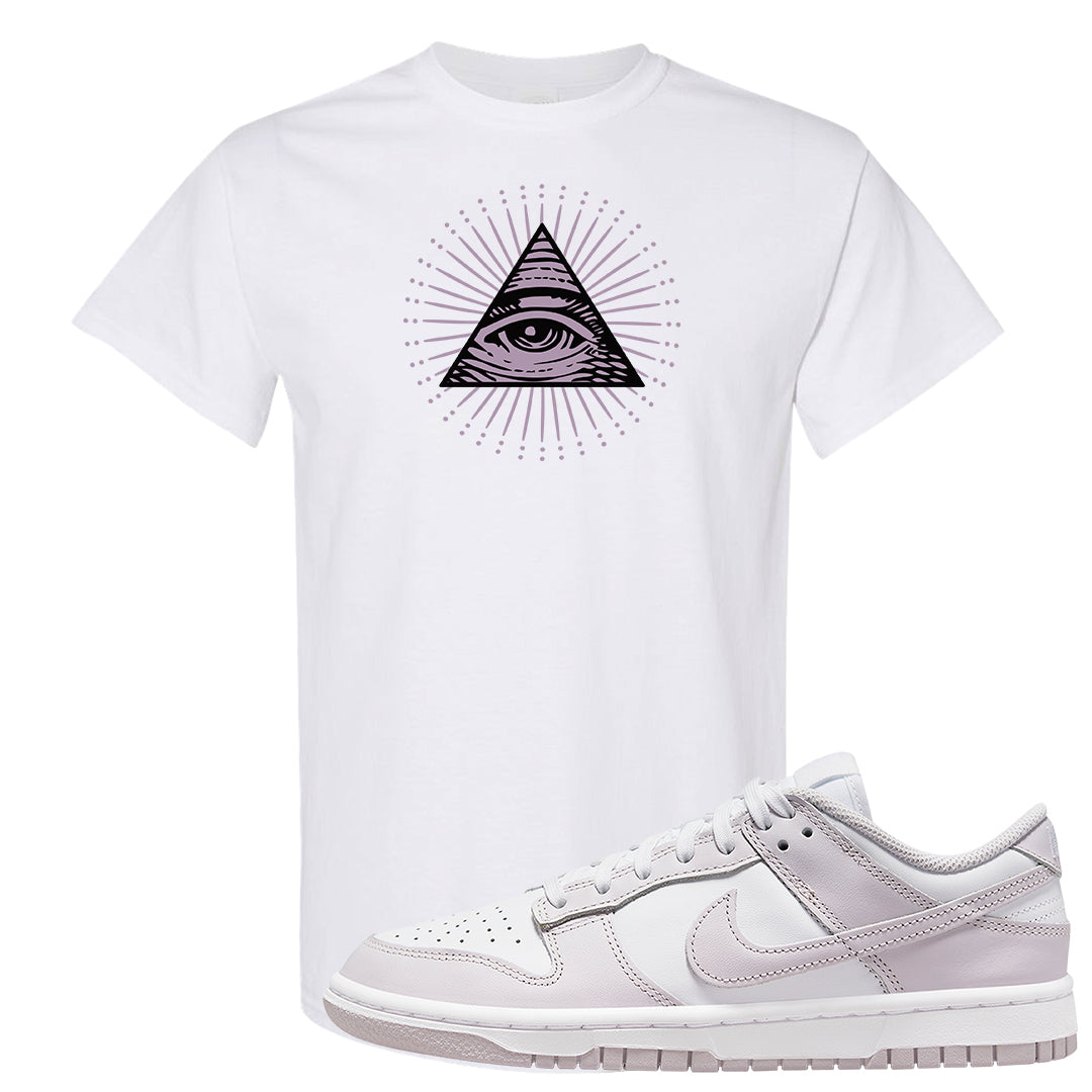 Venice Low Dunks T Shirt | All Seeing Eye, White