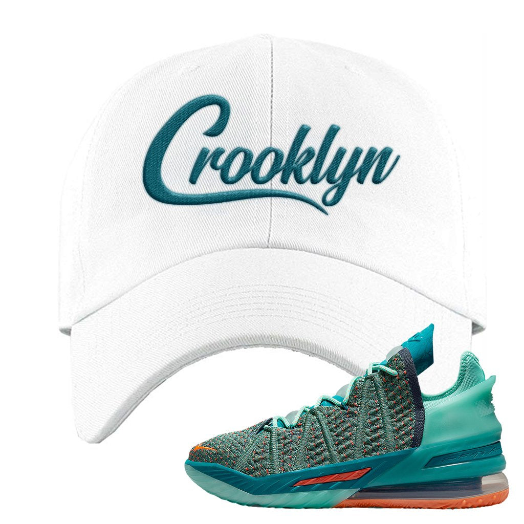 Lebron 18 We Are Family Dad Hat | Crooklyn, White