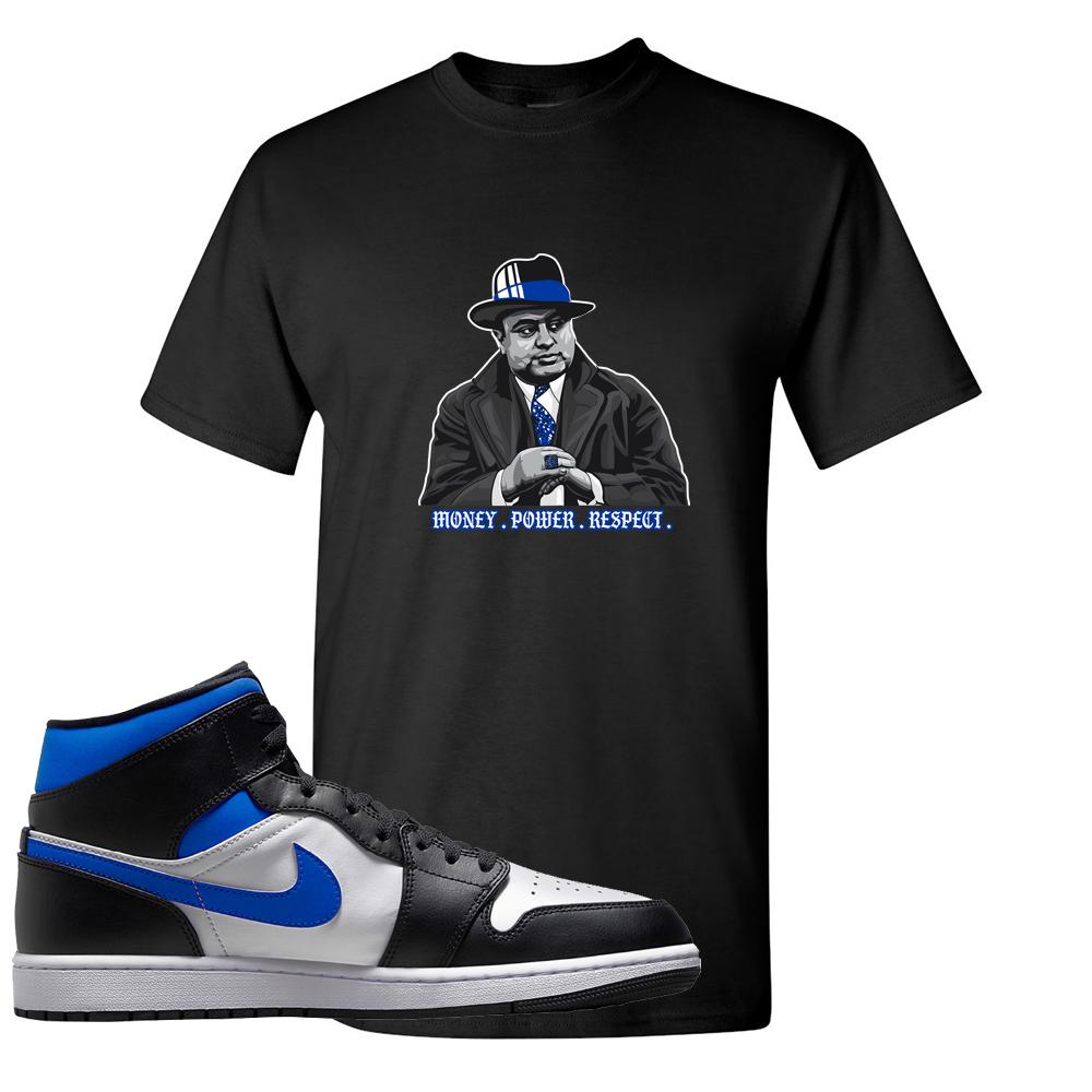 Air Jordan 1 Mid Royal T Shirt | Capone Illustration, Black