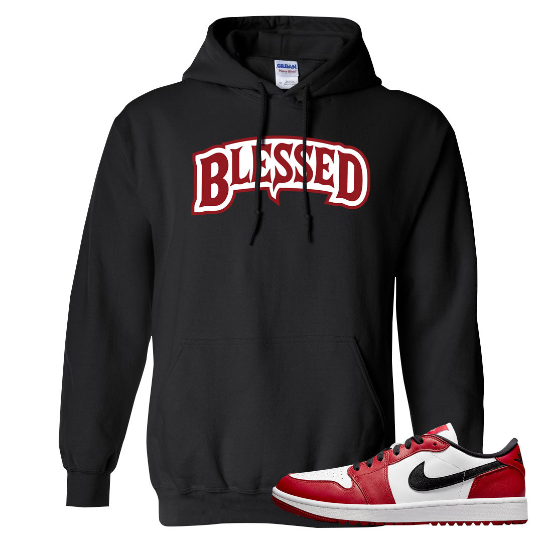 Chicago Golf Low 1s Hoodie | Blessed Arch, Black