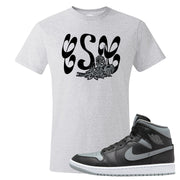 Alternate Shadow Mid 1s T Shirt | Certified Sneakerhead, Ash