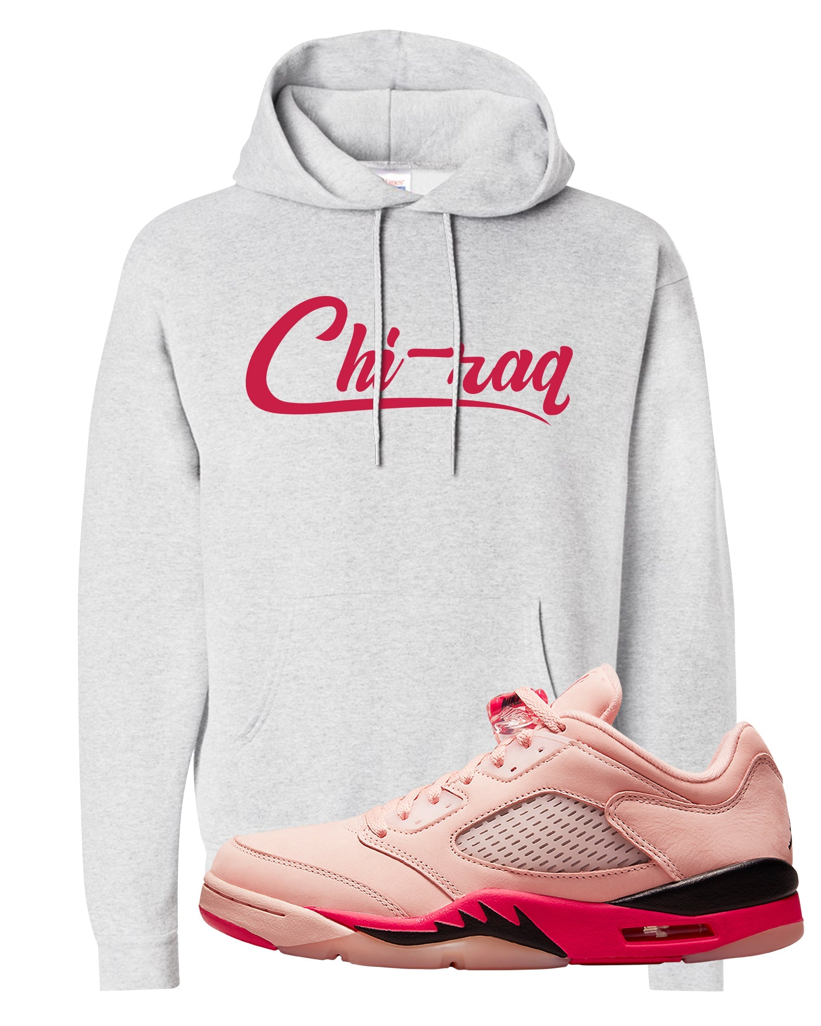 Arctic Pink Low 5s Hoodie | Chiraq, Ash