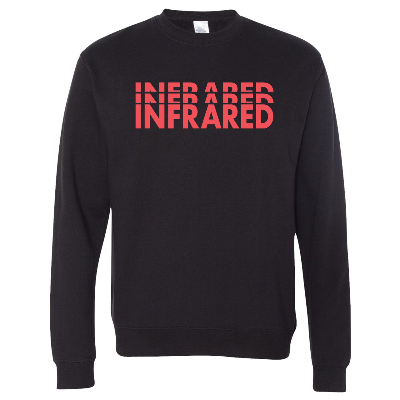 Infrared 6s Crewneck Sweatshirt | Infrared Three Times, Black