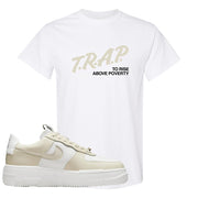 Pixel Cream White Force 1s T Shirt | Trap To Rise Above Poverty, White