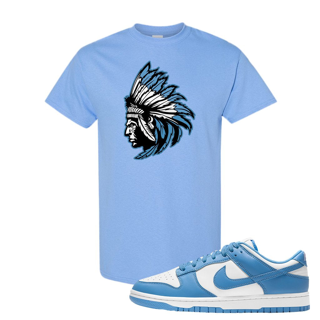 SB Dunk Low University Blue T Shirt | Indian Chief, Carolina Blue