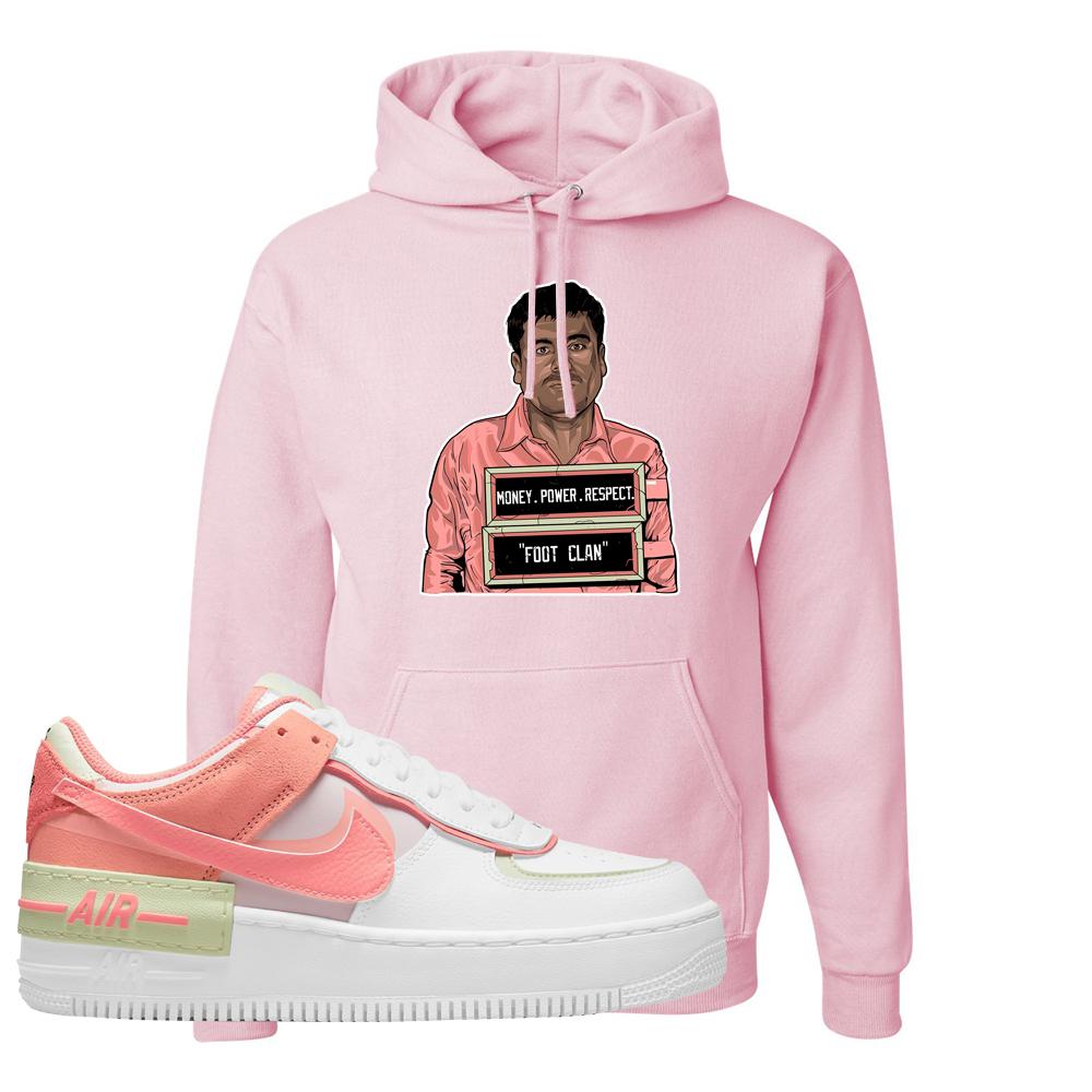 Air Force 1 Low Shadow Magic Ember Hoodie | El Chapo Illustration, Light Pink