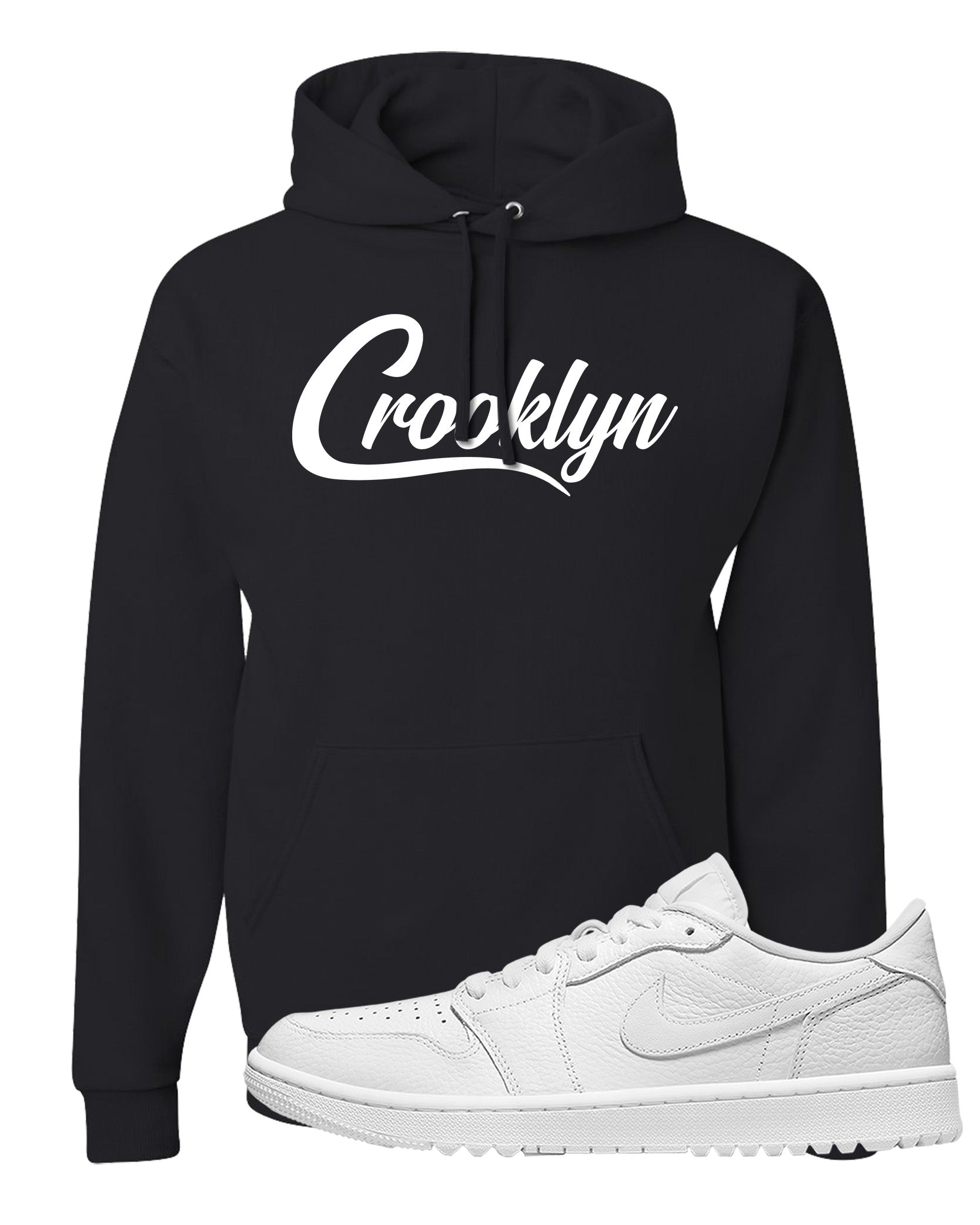 Triple White Golf Low 1s Hoodie | Crooklyn, Black