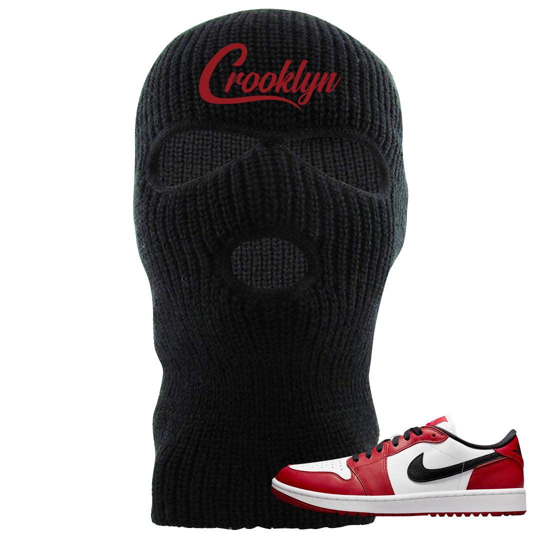Chicago Golf Low 1s Ski Mask | Crooklyn, Black