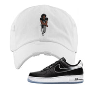 Colin Kaepernick X Air Force 1 Low Kunta Kinte White Sneaker Hook Up Distressed Dad Hat