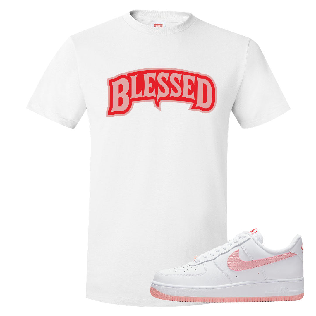 Valentine's Day 2022 AF1s T Shirt | Blessed Arch, White