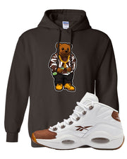 Mocha Question Mids Hoodie | Sweater Bear, Dark Chocolate