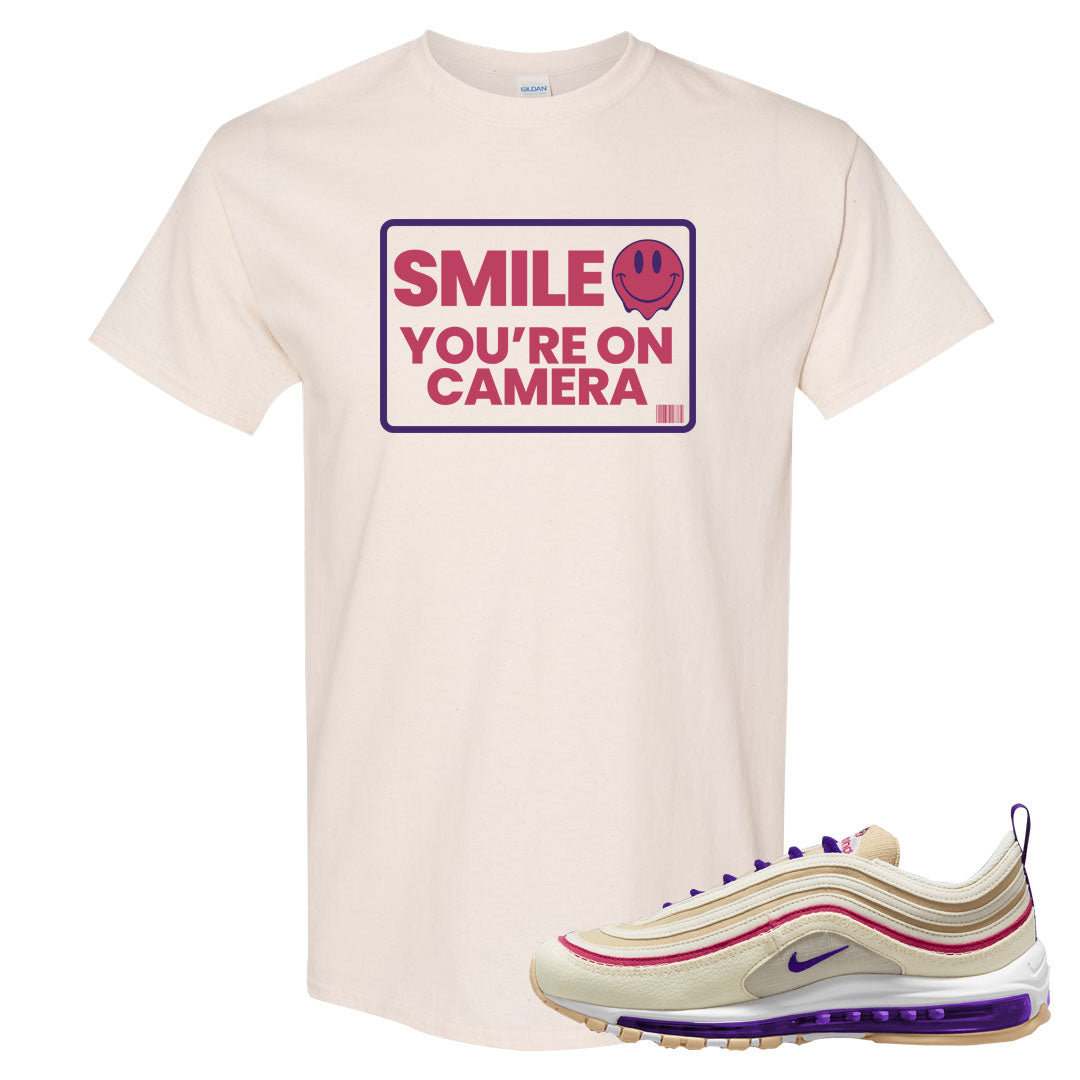 Sprung Sail 97s T Shirt | Smile You're On Camera, Natural