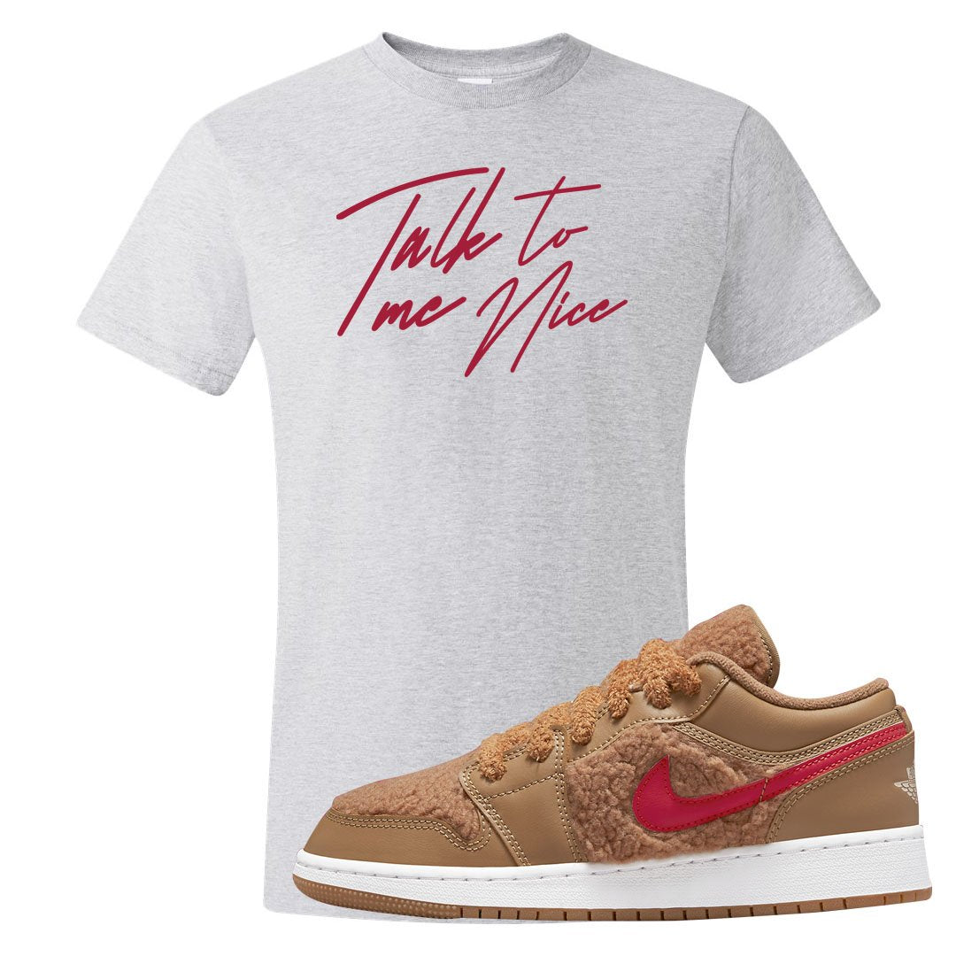 Teddy Bear Low 1s T Shirt | Talk To Me Nice, Ash