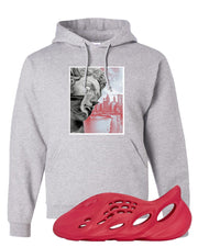 Vermillion Foam Runners Hoodie | Miguel, Ash