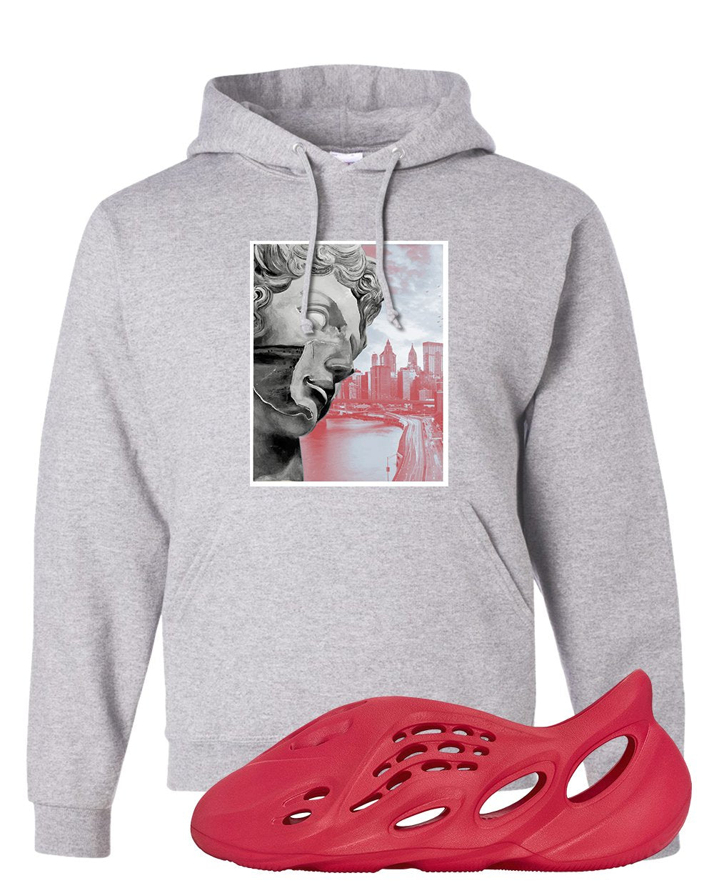 Vermillion Foam Runners Hoodie | Miguel, Ash