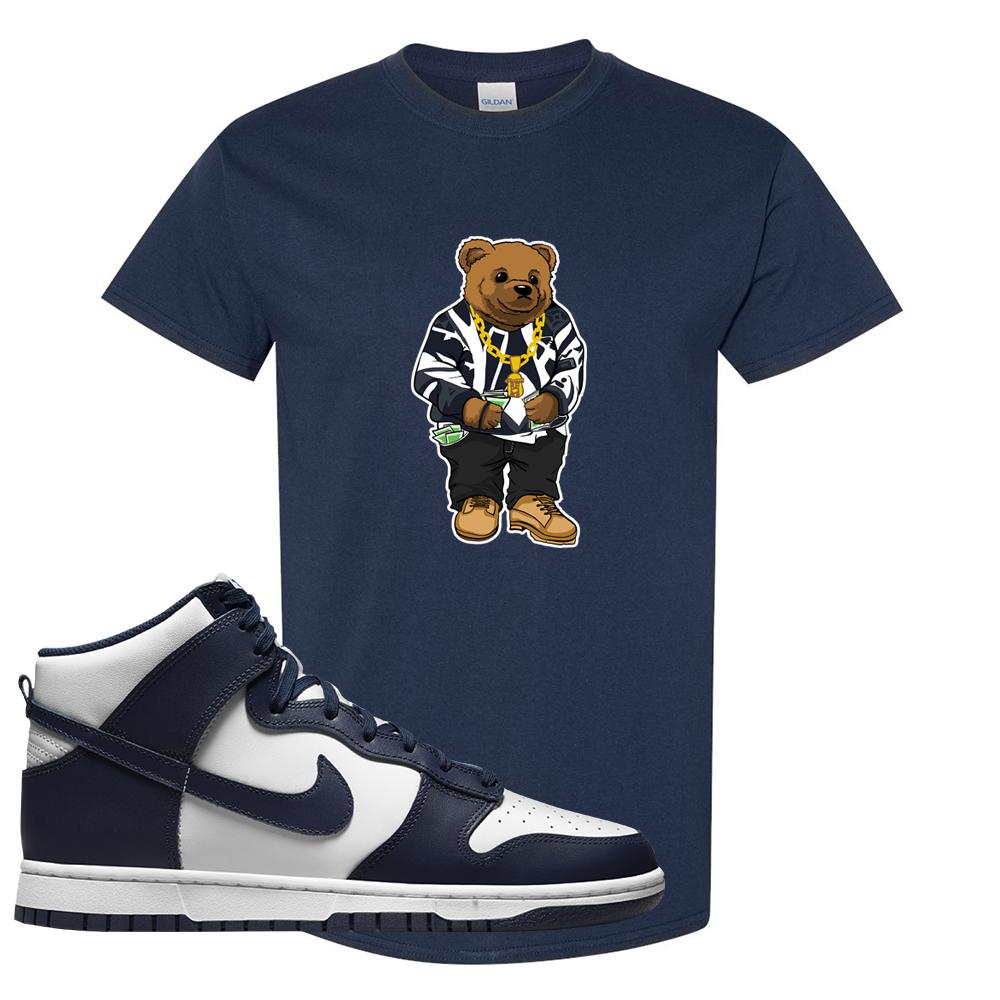 Midnight Navy High Dunks T Shirt | Sweater Bear, Navy
