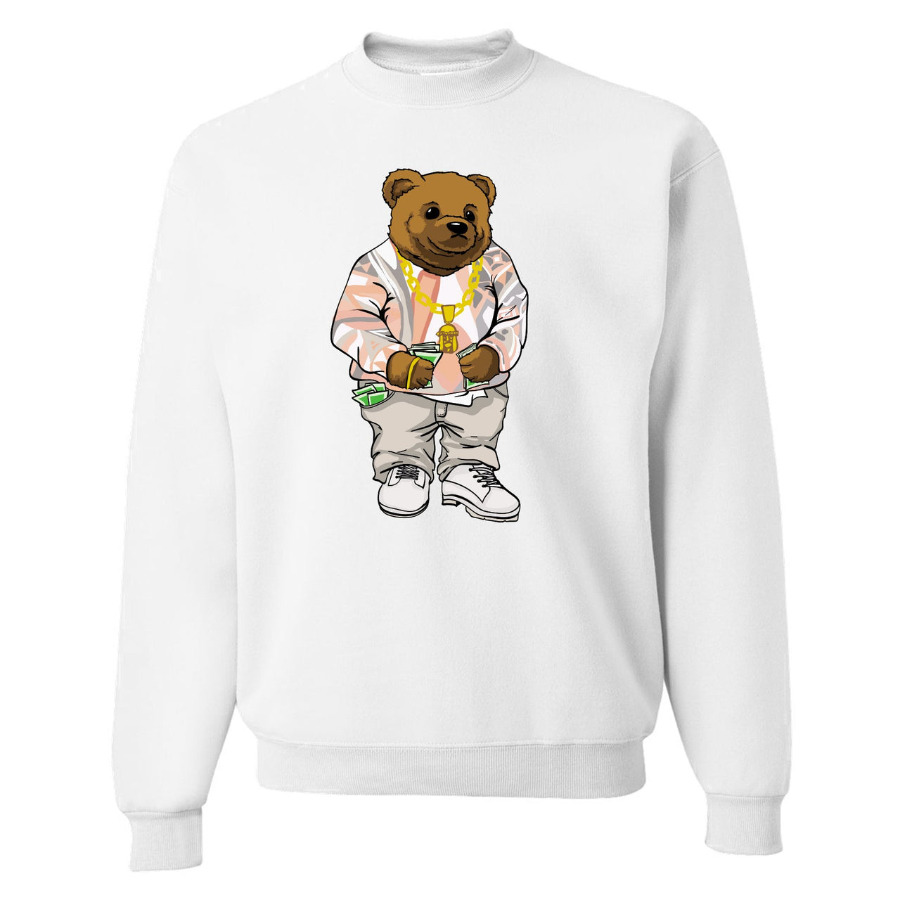 True Form v2 350s Crewneck Sweater | Sweater Bear, White