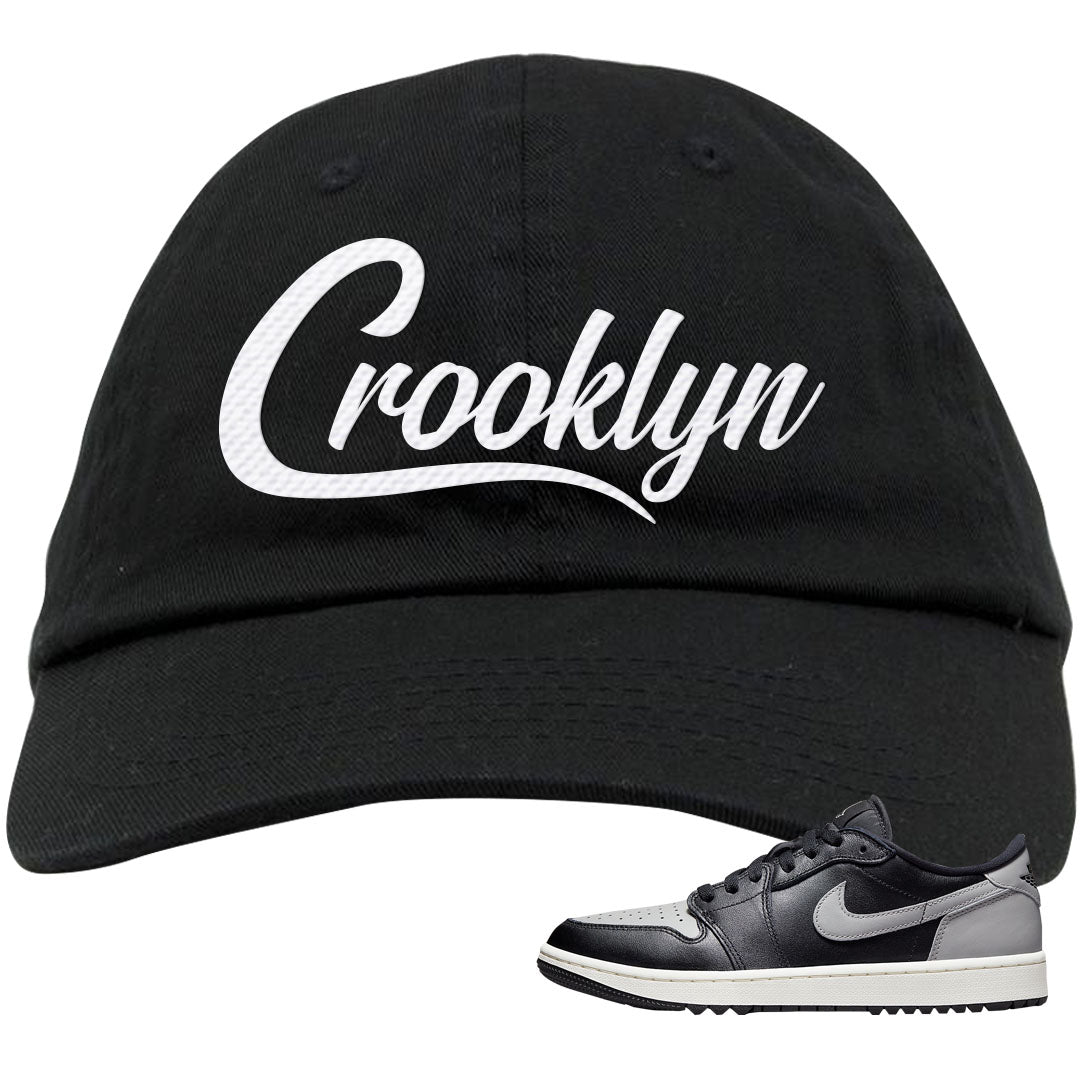 Shadow Golf Low 1s Dad Hat | Crooklyn, Black