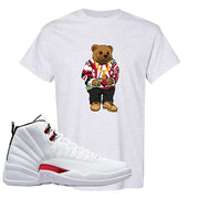 Twist White Red 12s T Shirt | Sweater Bear, Ash