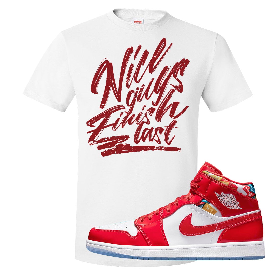 Barcelona Sweater Mid 1s T Shirt | Nice Guys Finish Last, White