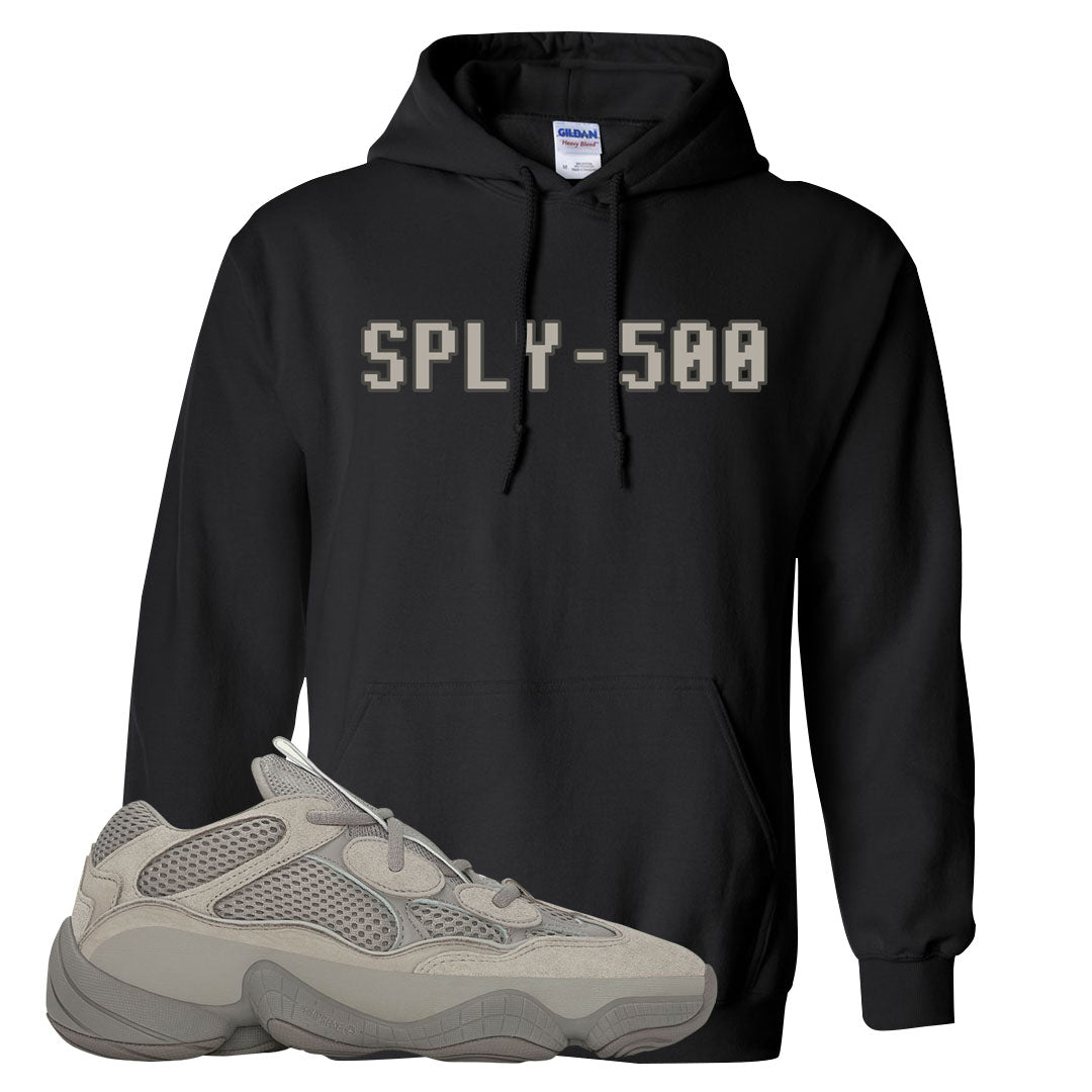 Ash Grey 500s Hoodie | Sply-500, Black