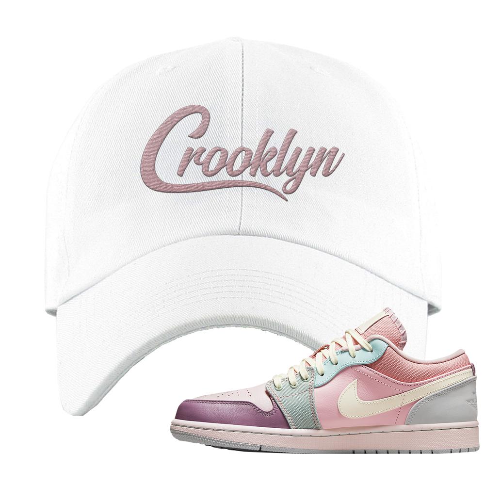 Air Jordan 1 Low Pastel Dad Hat | Crooklyn, White