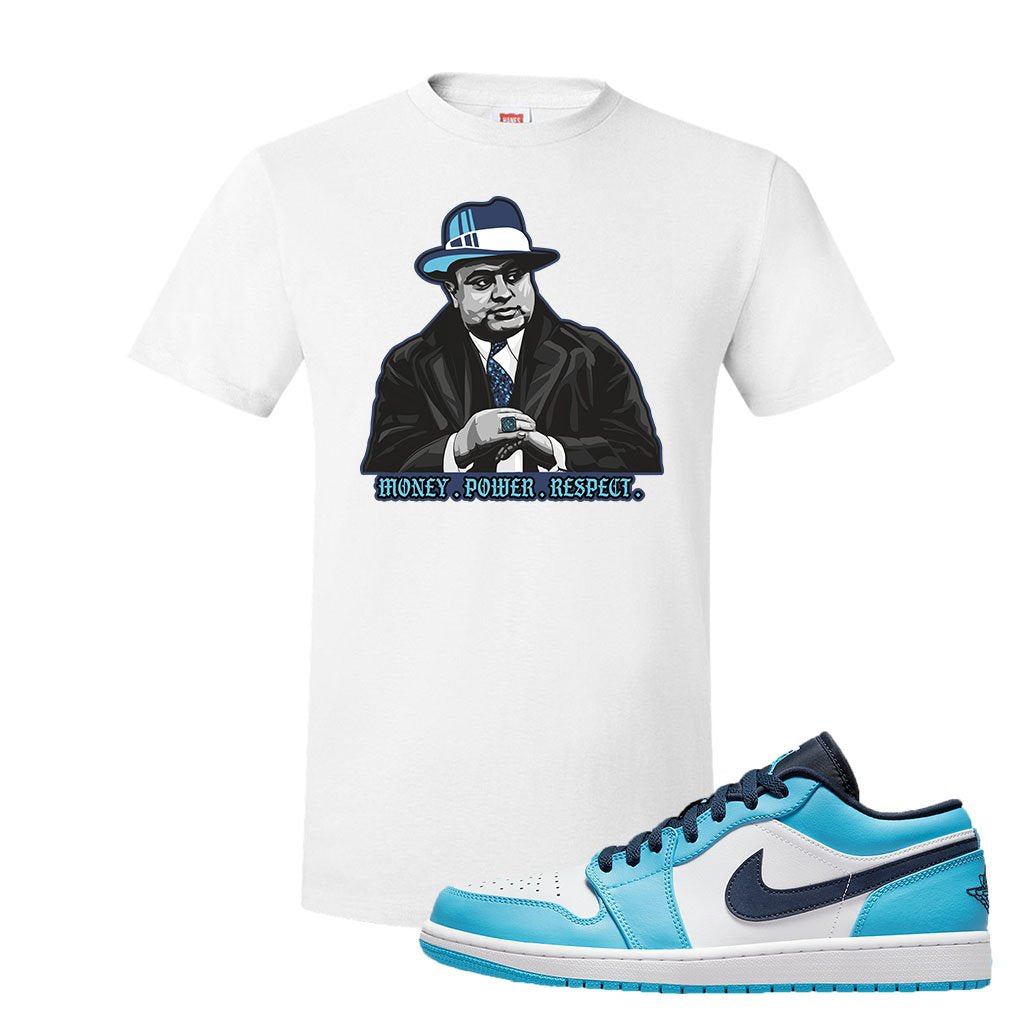 Air Jordan 1 Low UNC T Shirt | El Chapo Illustration, White