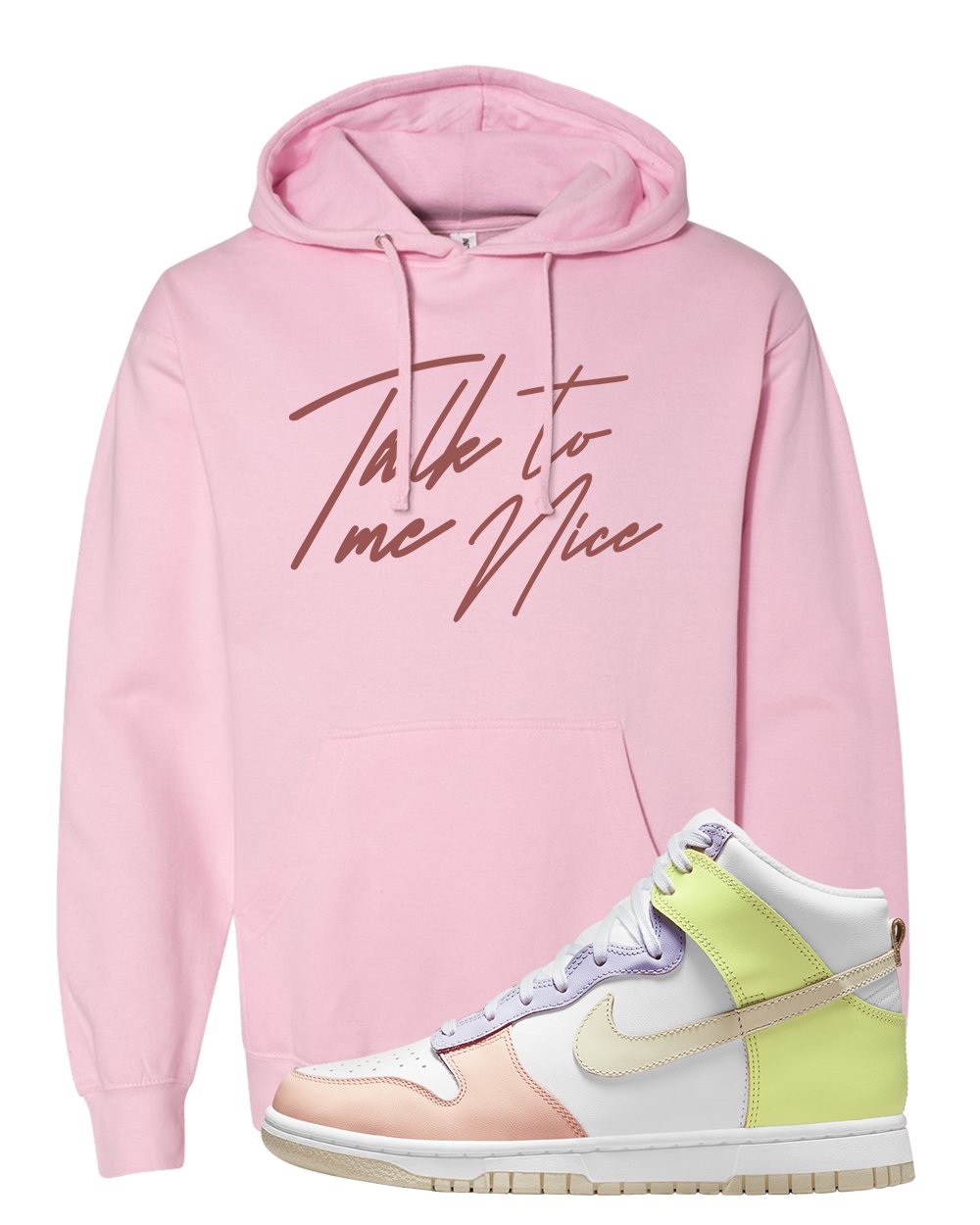 Cashmere High Dunks Hoodie | Talk To Me Nice, Light Pink
