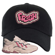 Adidas WMNS Ozweego Icy Pink Fresh Black Sneaker Hook Up Dad Hat