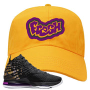 Lebron 17 Lakers Fresh Gold Sneaker Hook Up Dad Hat