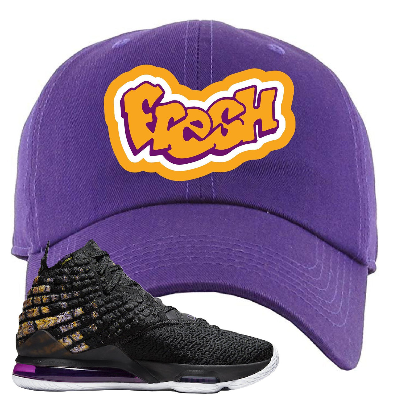 Lebron 17 Lakers Fresh Purple Sneaker Hook Up Dad Hat