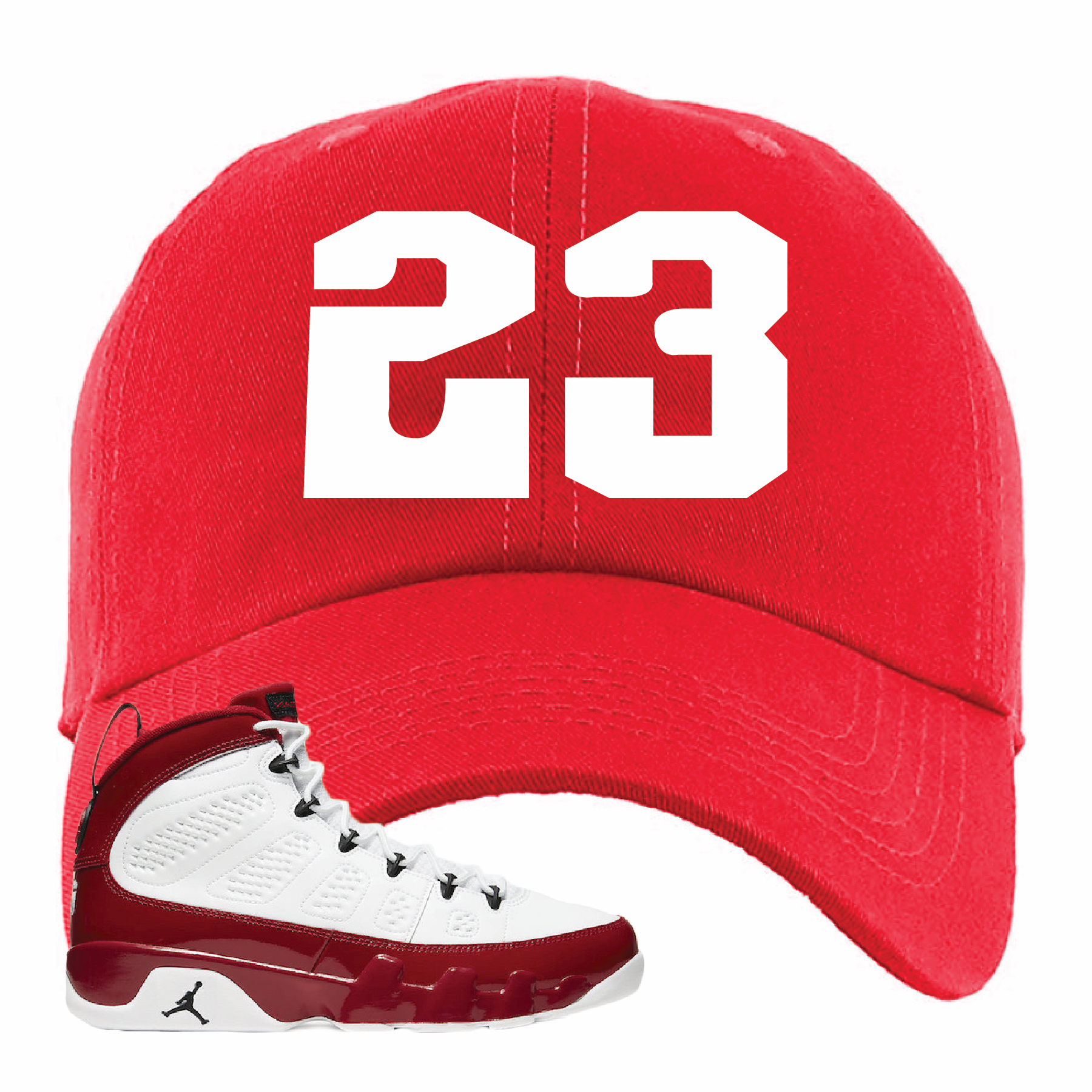 Jordan 9 Gym Red Jordan 9 23 Red Sneaker Hook Up Dad Hat