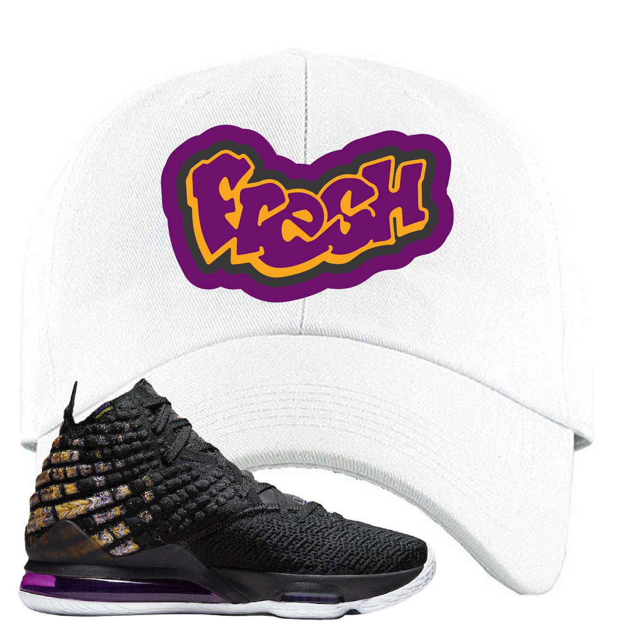 Lebron 17 Lakers Fresh White Sneaker Hook Up Dad Hat