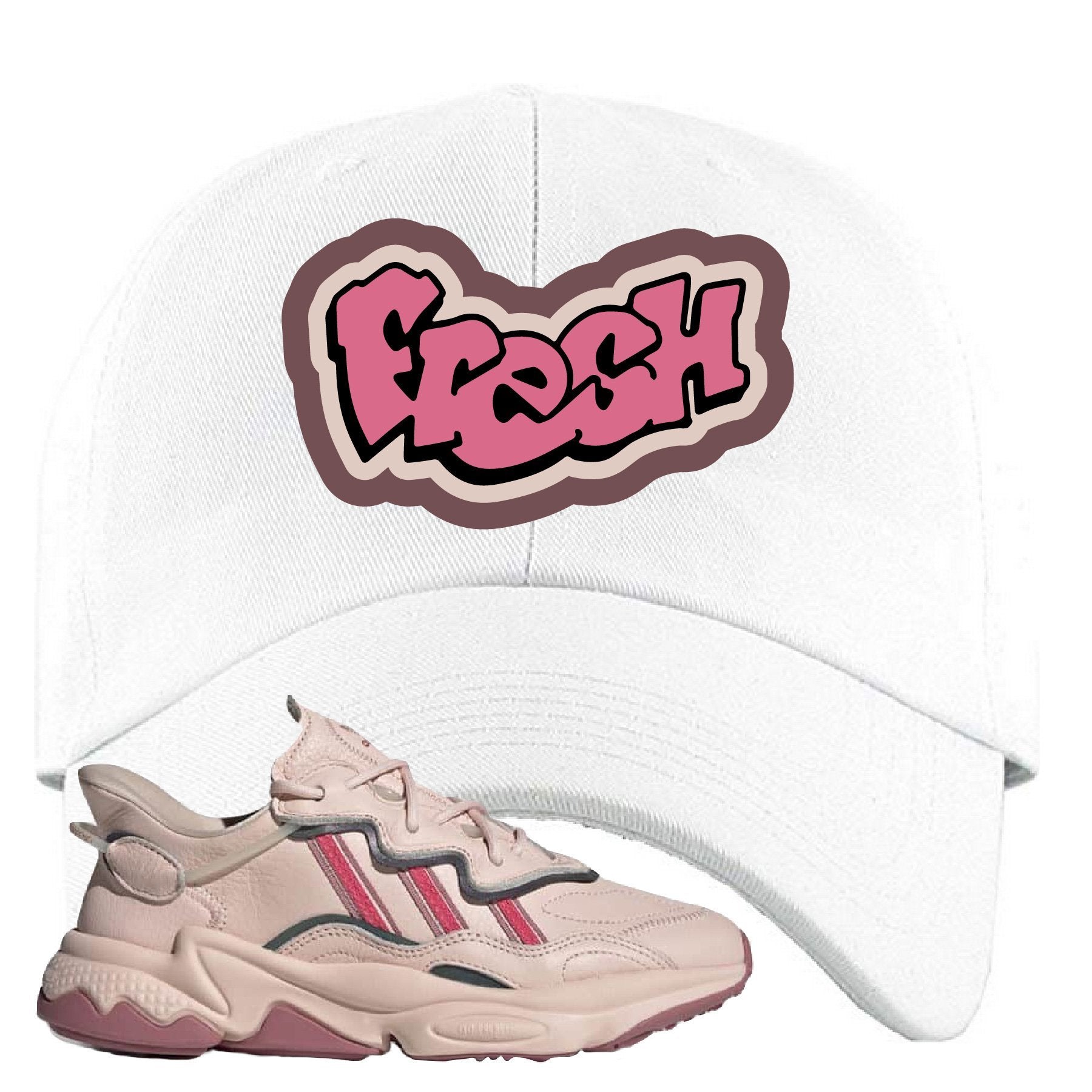 Adidas WMNS Ozweego Icy Pink Fresh White Sneaker Hook Up Dad Hat