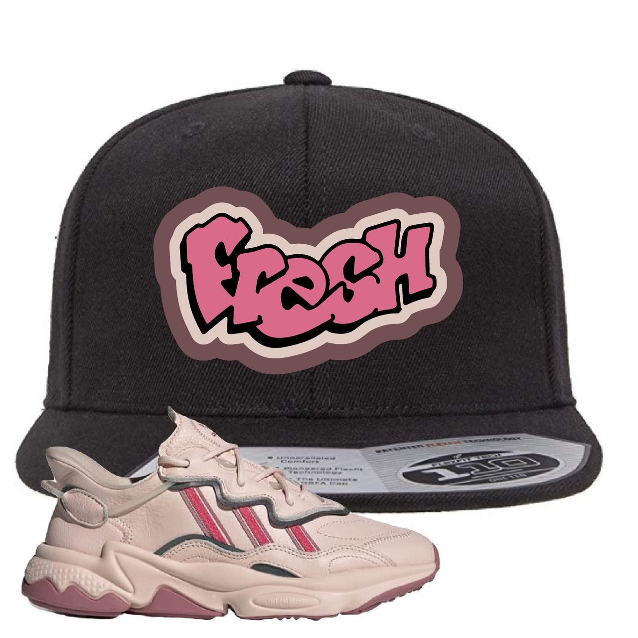 Adidas WMNS Ozweego Icy Pink Fresh Black Sneaker Hook Up Snapback Hat