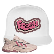 Adidas WMNS Ozweego Icy Pink Fresh White Sneaker Hook Up Snapback Hat