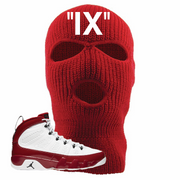 Jordan 9 Gym Red IX Red Sneaker Hook Up Ski Mask