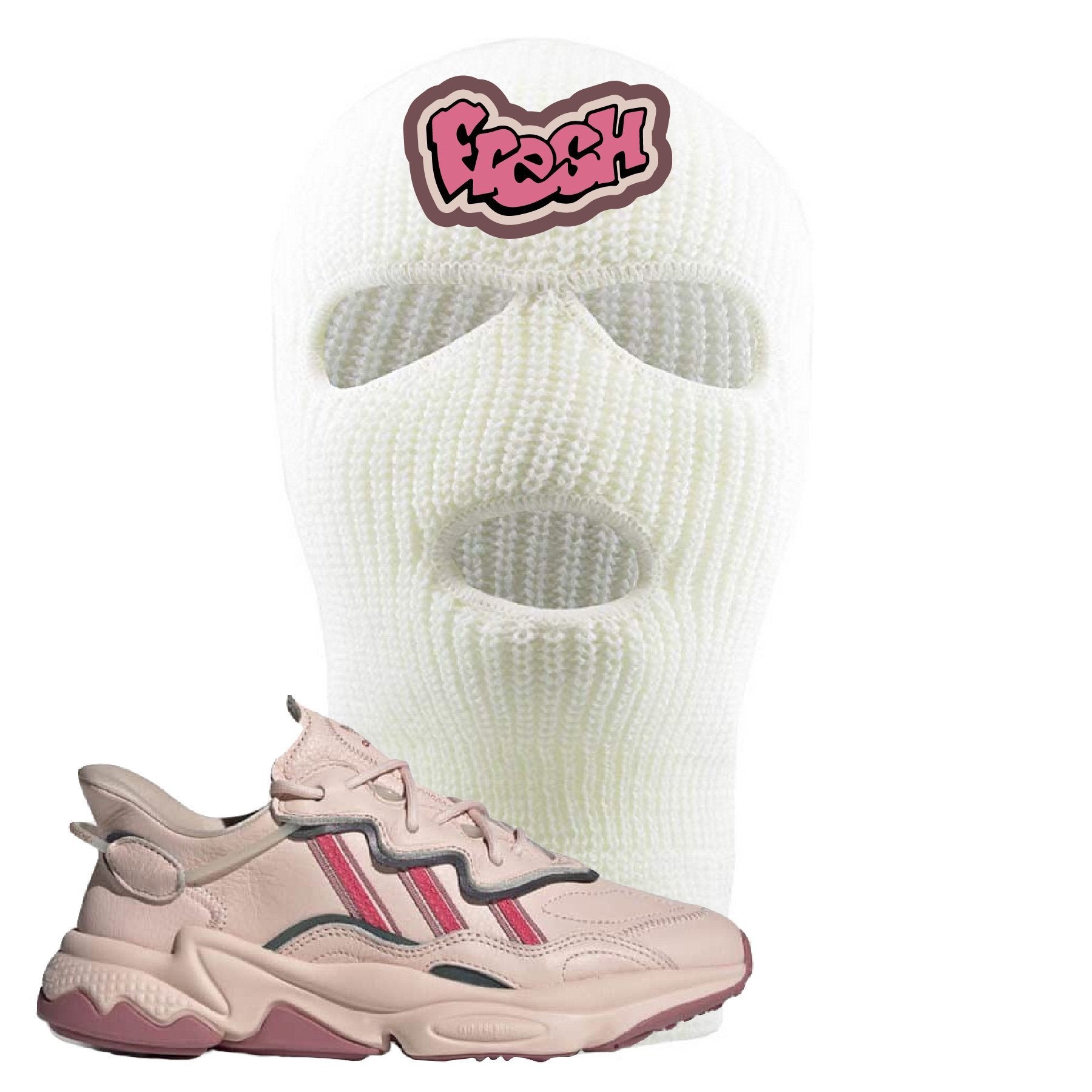 Adidas WMNS Ozweego Icy Pink Fresh White Sneaker Hook Up Ski Mask